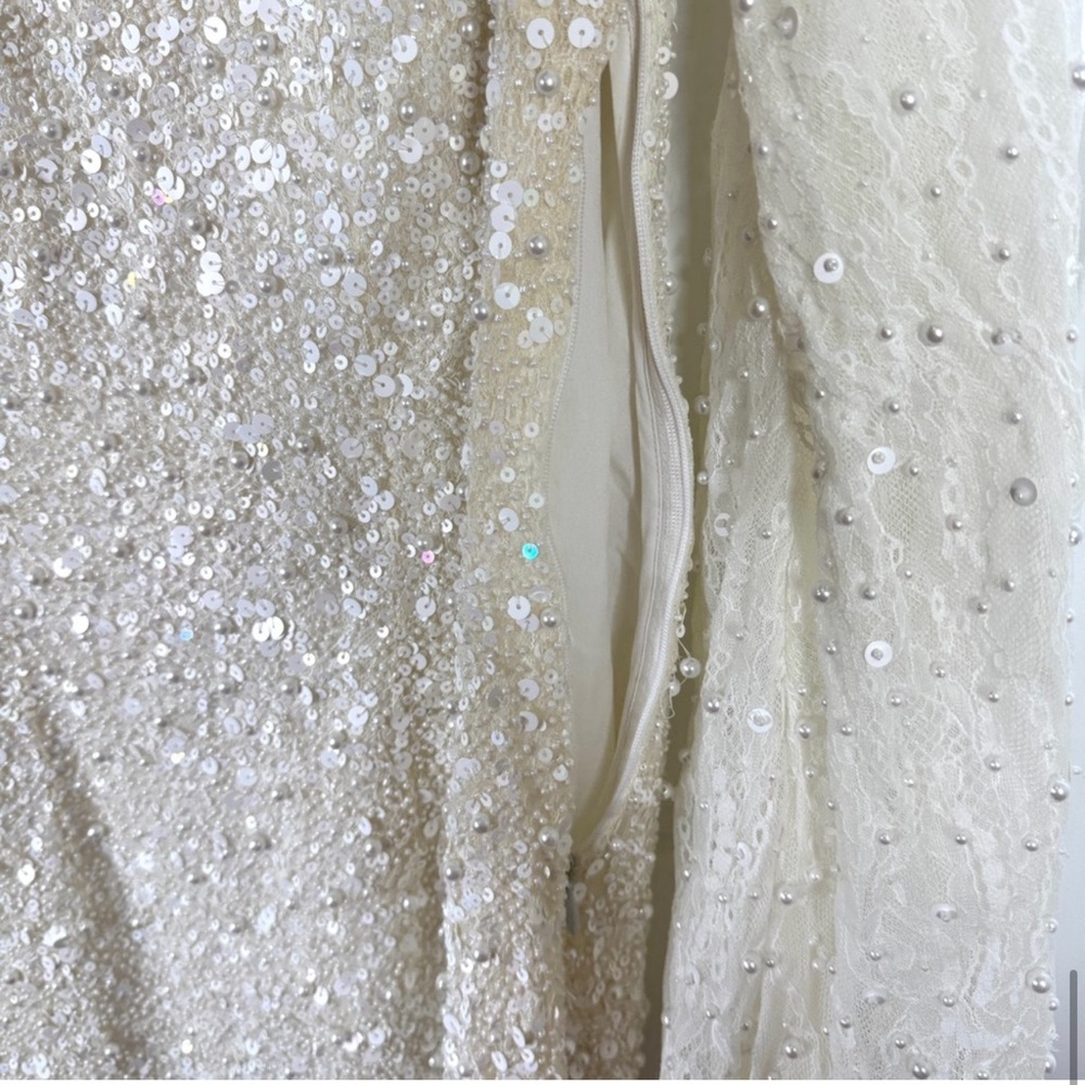 BHLDN Anthropologie Forever That Girl Kanelle Dress White NEW Size L - Picture 12 of 14